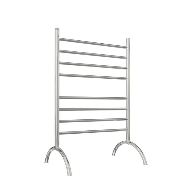 Ancona Essentia 8-Bar Autoportant Chauffe-Serviettes en Acier Inoxydable Brossé