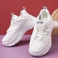 thumbnail image 2 of BRIGHTFUFU 1 par de zapatillas gruesas para mujer, zapatillas gruesas para mujer, zapatillas de deporte de moda, zapatos deportivos para mujer, talla 38, 2 of 7