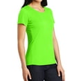 thumbnail image 4 of Mafoose Women's Competitor Cotton Touch Scoop Neck Tee Neon Green Medium, 4 of 5