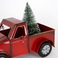 thumbnail image 3 of Gerson Lighted Red Truck Transports Christmas Tree Holiday Decor, Headlights and Tree Illuminate, Battery Powered, 11.5 inch, 3 of 7