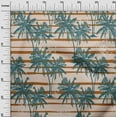 thumbnail image 3 of oneOone Viscose Jersey Light Beige Fabric Tropical Plam Tree With Stripes Sewing Craft Projects Fabric Prints By Yard 60 Inch Wide, 3 of 4