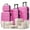 Pink, variant on imerelez 6 Piece ABS+PC Hardshell Luggage Set with Spinner Wheels, Lightweight suitcase set with TSA Lock