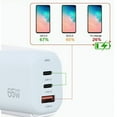 thumbnail image 5 of Bouanq Potable USB /Type C Charger 65W GaN Charger USB C Fast Charger PD 3.0 Charger Foldable Wall Charger Compatible For Cell Phones Tablets Laptops Headphones, 5 of 6