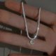 thumbnail image 2 of 2023new Fashion Sparkling Starry Choker Necklace For Women Anniversary Bridal Wedding Clavicle Flat Chain Necklace Gift Jewelry-xl122--XL122-Product c XL122, 2 of 5
