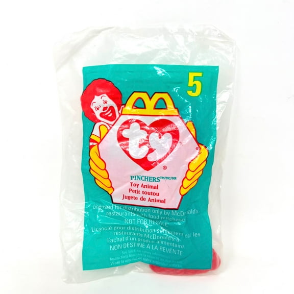 McDonald's Happy Meal Toy Ty Teenie Beanie Babies Pinchers Toy Animal