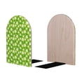 thumbnail image 2 of Lsque Daisies Flowers Printed Wood Bookends,Non-Skid Bookend for Shelves,Heavy Duty Support Bookends,Non-Slip Foam Pads for Office, Home, and Library,1 Pair, 2 of 8