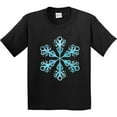 thumbnail image 3 of Inktastic Icy Blue Winter Snowflake Youth T-Shirt, 3 of 5