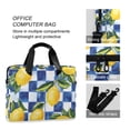 thumbnail image 4 of FORMRS 16" Laptop Bag Carrying Sleeve Case with Handle Travel Shoulder Briefcase, Lemon Checkered, 4 of 8