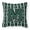 Green & White, variant on Carolines Treasures  Letter M Football Green & Yellow Fabric Decorative Pillow - Green & Yellow - 14in. H x 3in. W x 14in. L