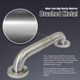 thumbnail image 5 of Brushed Metal Grab Bars For Bathroom, Strong Shower Handle And Bath Handle For, 5 of 7