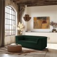 thumbnail image 2 of Meridian Furniture Cascade Green Boucle Fabric Loveseat, 2 of 18