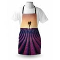 thumbnail image 3 of Tree Apron Lavender Flowers Blooming Field and A Tree Uphill on Sunset Valensole France Print, Unisex Kitchen Bib Apron with Adjustable Neck for Cooking Baking Gardening, Purple Peach, by Ambesonne, 3 of 3