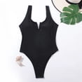 thumbnail image 4 of Gibobby Trajes de Baño Mujer Completo Traje de baño de 1 pieza para mujer, traje de baño de entrenamiento atlético, traje de baño de Control deportivo(Negro,G), 4 of 5