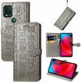 thumbnail image 3 of Case for Moto G Stylus 5G 2021 (NOT 4G) Cartoon Girl Wallet Case, Cat Dog Style Flip Phone Cover with ID Card Holder & Kickstand PU Leather Cases for Moto G Stylus 5G MG Grey, 3 of 14