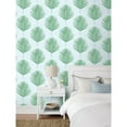 thumbnail image 5 of Luxe Haven Maui Palm Peel and Stick Wallpaper Celeste & Jade, 5 of 5