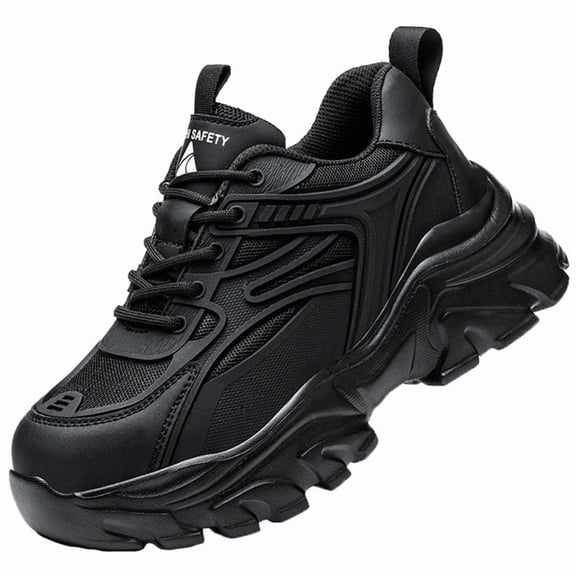 AUXDIQ Safety Trainers Women Steel Toe Cap Trainers Lightweight Work Shoes Comfy Industrial Sneakers Construction Work Boots