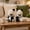 2PCS, variant on Vintage Carnival Clown Plush Doll With Daisy Eyes, Black White Split Design Spooky Stuffed Toy With Mini Top Hat, Sun Palm Embroidery Soft Plush Figure, Halloween Decorative Ornament Gift For Adult