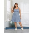 thumbnail image 2 of HDE Womens Plus Size Tennis Athletic Workout Dress with Built-in Shorts & Bra Navy Blue Floral - 24, 2 of 7