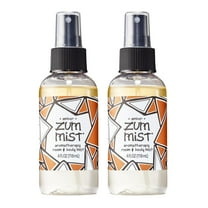 Zum by Indigo Wild Mist Room & Body Spray - Aromatherapy Essential Oil Spray - Natural Body Mist & Room Spray - Amber Scent - 4 fl oz (2 Pack)