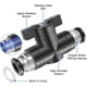 thumbnail image 4 of Lojalitet 5 piezas conector neumático válvula de bola neumática válvula manual neumática puede controlar la apertura y el cierre del fluido accesorios rápidos interruptor adaptador (6 mm) Dksfjkl, 4 of 5