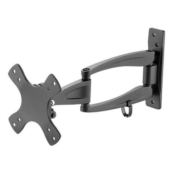 Monoprice Full-Motion Articulating TV Wall Mount Bracket For TVs 13in to 27in | Max Weight 33lbs, VESA Patterns Up to 100x100 - Stable Series