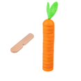 thumbnail image 1 of Simulación de de zanahoria educación temprana verduras conocimiento Motor fino capacidad padre niño interacción juguetes educativos de Sunnimix Juguetes de zanahoria, 1 of 8