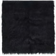 thumbnail image 3 of Black Faux Fur Fabric Soft Plush Shaggy Squares Pre-Cut Craft Fur Fabric, 3 of 9