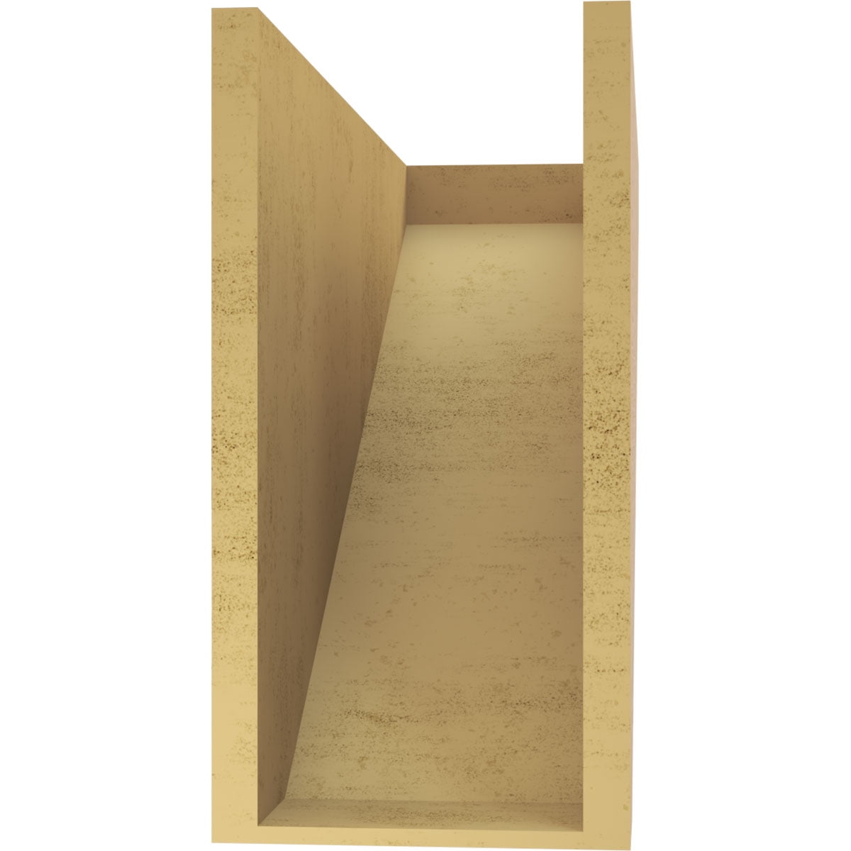 9"W x 27"D x 18"H Classic Concord Rough Cedar Woodgrain TimberThane Corbel, Primed Tan