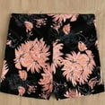 thumbnail image 3 of TMOYZQ Women's Tropical Print High Waisted Swim Shorts Quick Dry Beach Swimsuit Bottoms Tummy Control Bathing Suit Tankini Boy Shorts Bikini Board Shorts, 3 of 4
