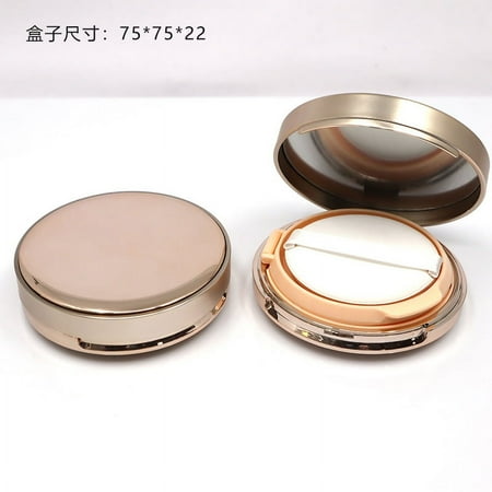 

2 pcs Empty Cushion Foundation Box Portable Powder Container Compact Cushion Foundation Case with Mirror