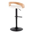 thumbnail image 4 of Grotto Adjustable Bar Stool, Black Bar Stools, Bar Chairs, Swivel Bar Stools, Bar Stools Set of 2, 4 of 8