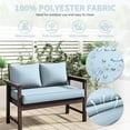 thumbnail image 4 of Kimunuk Outdoor Loveseat Cushion Set, 46" x 26" x 5" Waterproof Patio Furniture Cushions for Couch Bench Swing, Sky Blue, 4 of 6
