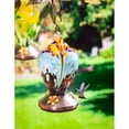 thumbnail image 2 of Evergreen Art Glass Hummingbird Feeder, Red Dipped, 2 of 3