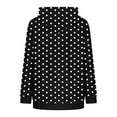 thumbnail image 5 of Sakmal Hoodies for Women Cute Black Tops Polka Dot Comfy Hoodies for Women, 5 of 6