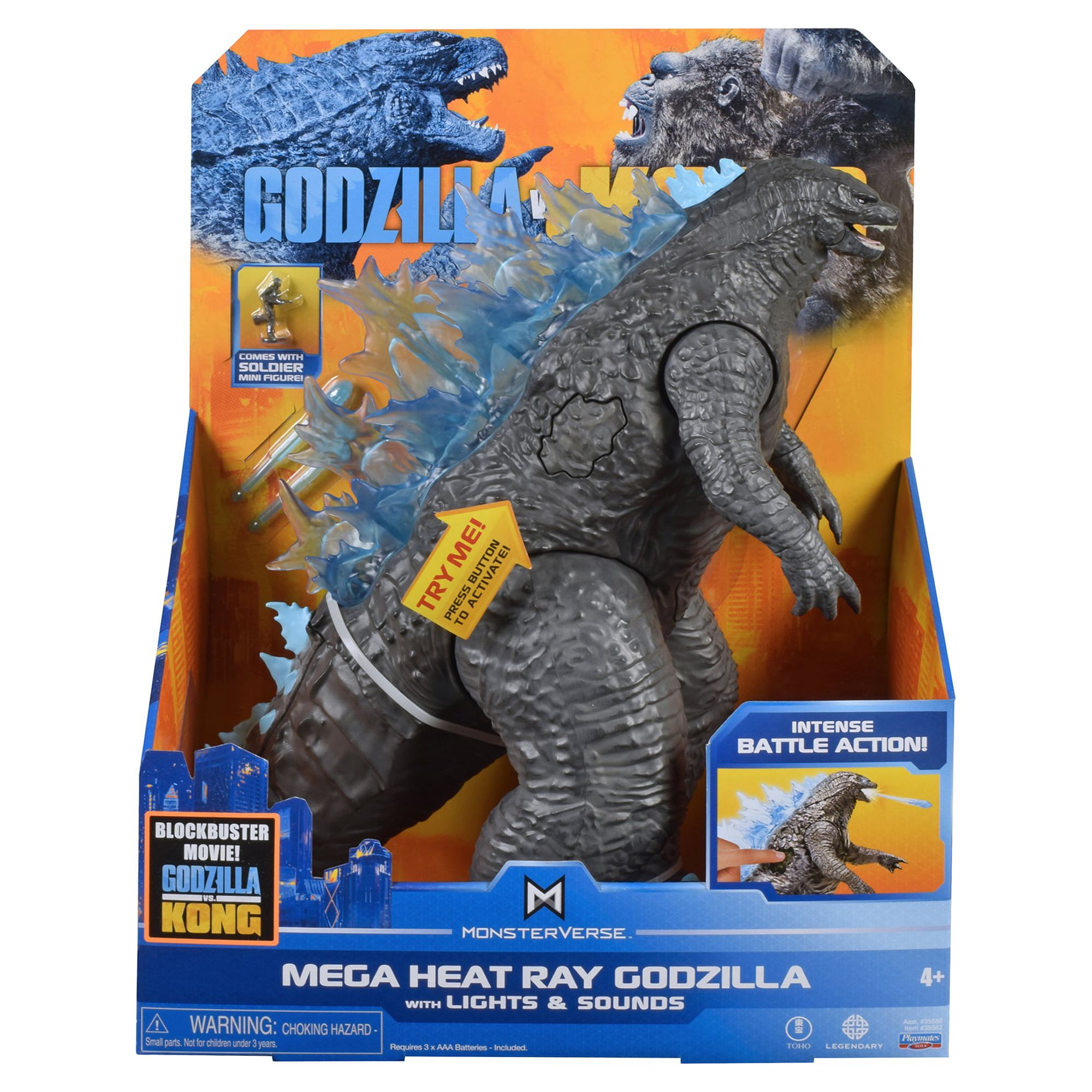 Godzilla vs Kong 13" Mega Godzilla Figure with Lights & Sounds - image 3 of 7