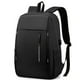 thumbnail image 1 of Mochila para portátil con puerto de carga USB para hombres y mujeres, color negro, 1 of 6
