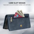 thumbnail image 4 of Compatible with Samsung Galaxy S23+Plus Case Wallet with RFID Blocking Card Slot Flip Leather Zipper with Strap Protective Phone Case for Samsung Galaxy S23 Plus Wallet Case(Blue-6.6 inch), 4 of 14