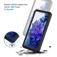 thumbnail image 3 of Waterproof Screen Protector,Screen Case for Samsung Galaxy S20,Clear Full Body Clear Cover Protective Case,6.2 Inch,Black, 3 of 6
