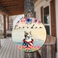 thumbnail image 3 of Freedom Manx on Independence Day 4th of July Round Wood Sign Cat Lover Kitten Owner Gifts Hanging Wall Home Decor - 01005, 3 of 5