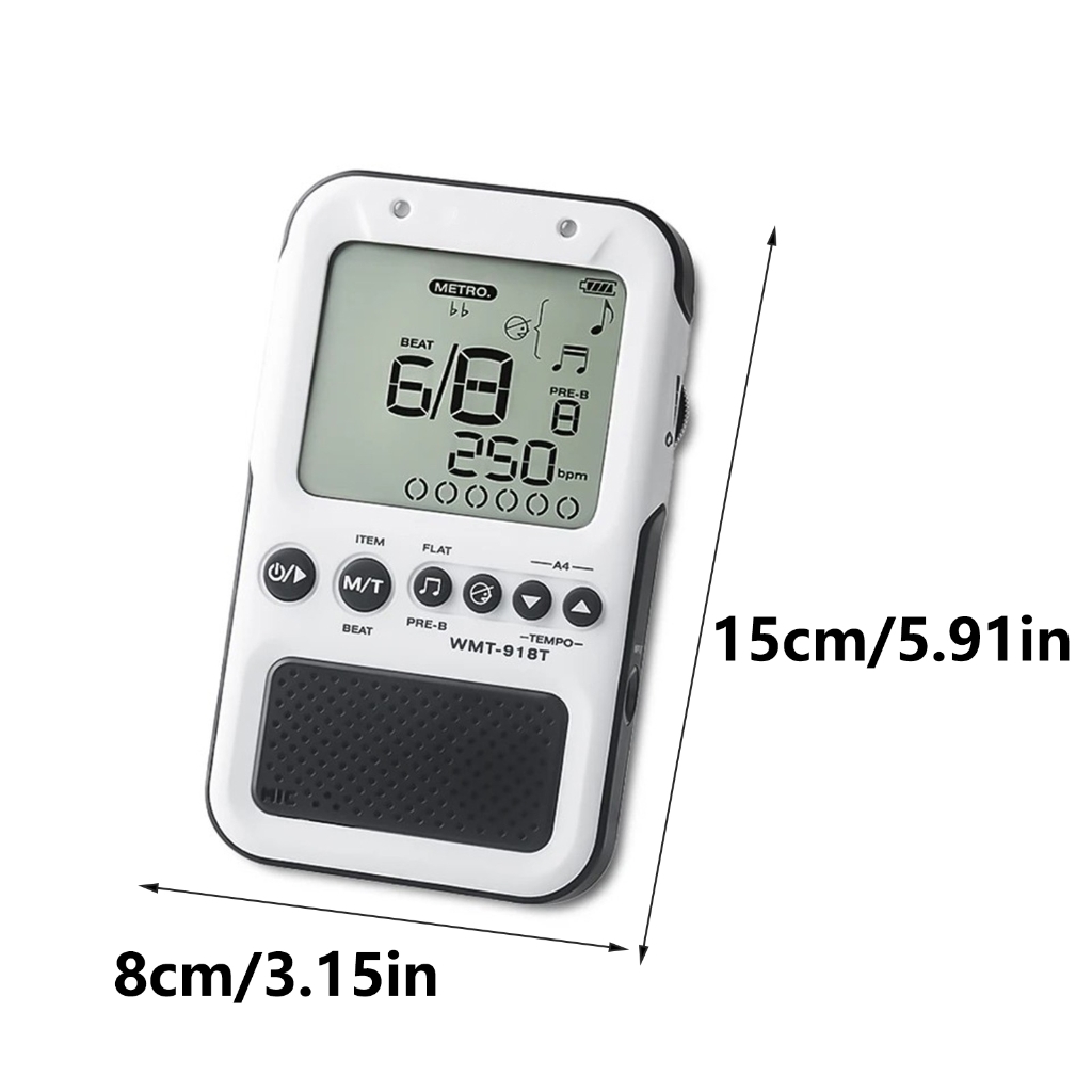 Precisions Metronome Adjustable Metronome Texture for Piano Guitar Violin Bass Featuring Foldable Stand