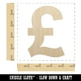 thumbnail image 2 of Pound Sterling Symbol United Kingdom Wood Shape Unfinished Piece Cutout Craft DIY Projects - 4.70 Inch Size - 1/4 Inch Thick, 2 of 7