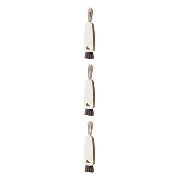 Inteprter Tapas de botellas Cepillo de ranura Eliminador de polvo plegable en forma de zanahoria Herramientas de limpieza de plástico tres en Type1 NO1