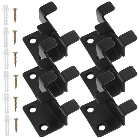 LAMIRO 6 Sets U Bracket Mirror Holder Clip Frameless Mirror Hanger Wall Mount Bracket