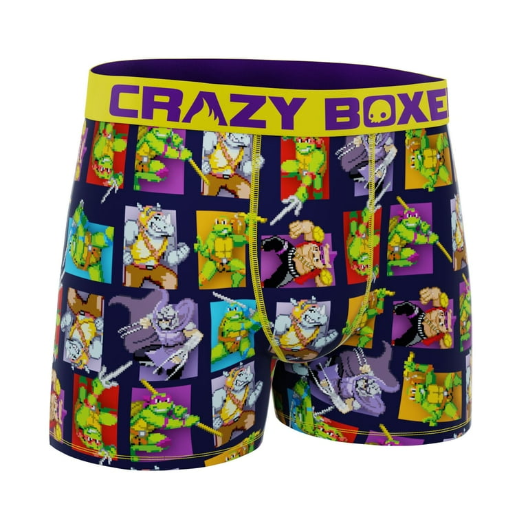 r*5様 Bazo1199 boxers 3枚セット CRAZYBOXER Men's Ninja Turtles Boxer Briefs, Moisture-Wicking