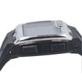 thumbnail image 3 of Montre de sport numérique grand écran LED, réveil, résistant aux chocs, système 12/24 heures, étanche à 50 mètres, multifonction, pour homme, argent, 3 of 4