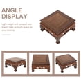 thumbnail image 6 of KAKOWELY Wooden Display Stand for Home Use Antique Shelf Sturdy Craft Pedestal Coffee Finish 12 x 12 x 28, 6 of 8