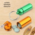 thumbnail image 4 of Mini Pastillero de aluminio de 9 piezas, organizador con llavero, Soporte de metal portátil impermeable para viaJes al aire libre, almacenamiento ligero y utilitario, 4 of 7