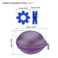 thumbnail image 2 of Uxcell Tennis Dampener in Purple Case 6 Pack Blue White Orange Yellow Pink, 2 of 6