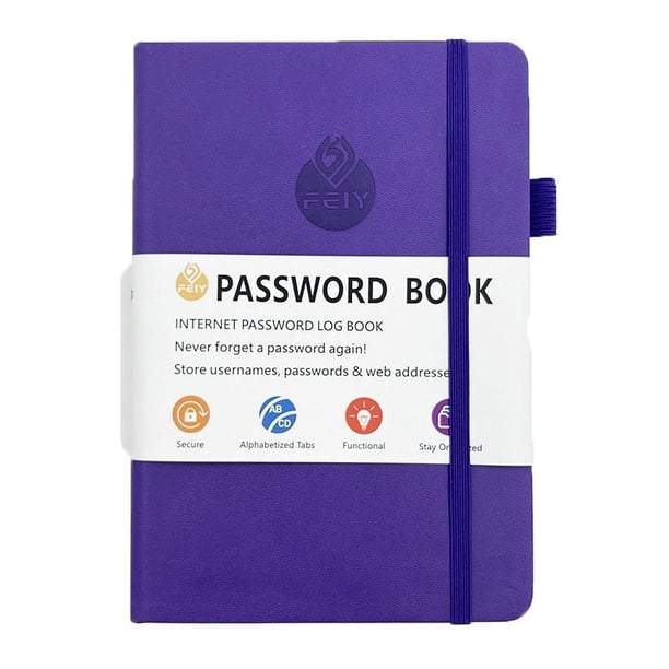 Libreta de contraseñas VALSEEL, libreta de direcciones en inglés, libreta telefónica, libreta dedicada con borde, útiles escolares, útiles de oficina