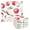 Apple and Leaf, variant on Dailycode 6 Packs Kitchen Dish Towels Soft Absorbent Dish Cloths Adorable Flamingo Covered in Flowers 11"x11"
